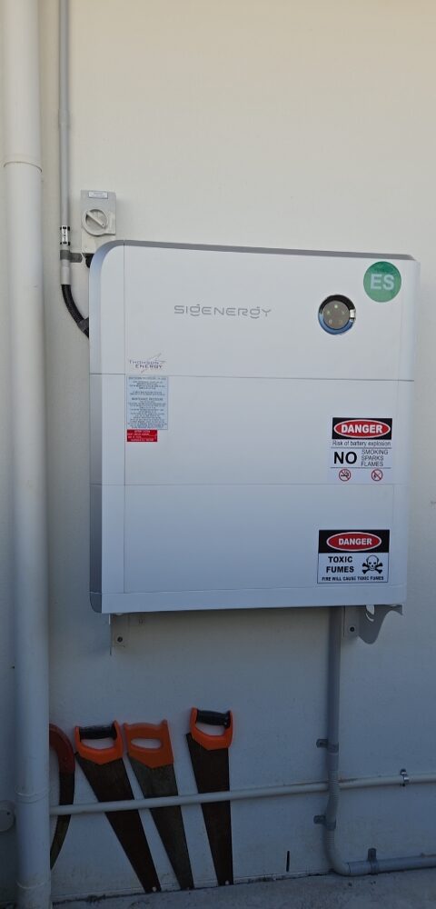 Sigenergy 18kWh battery retrofit